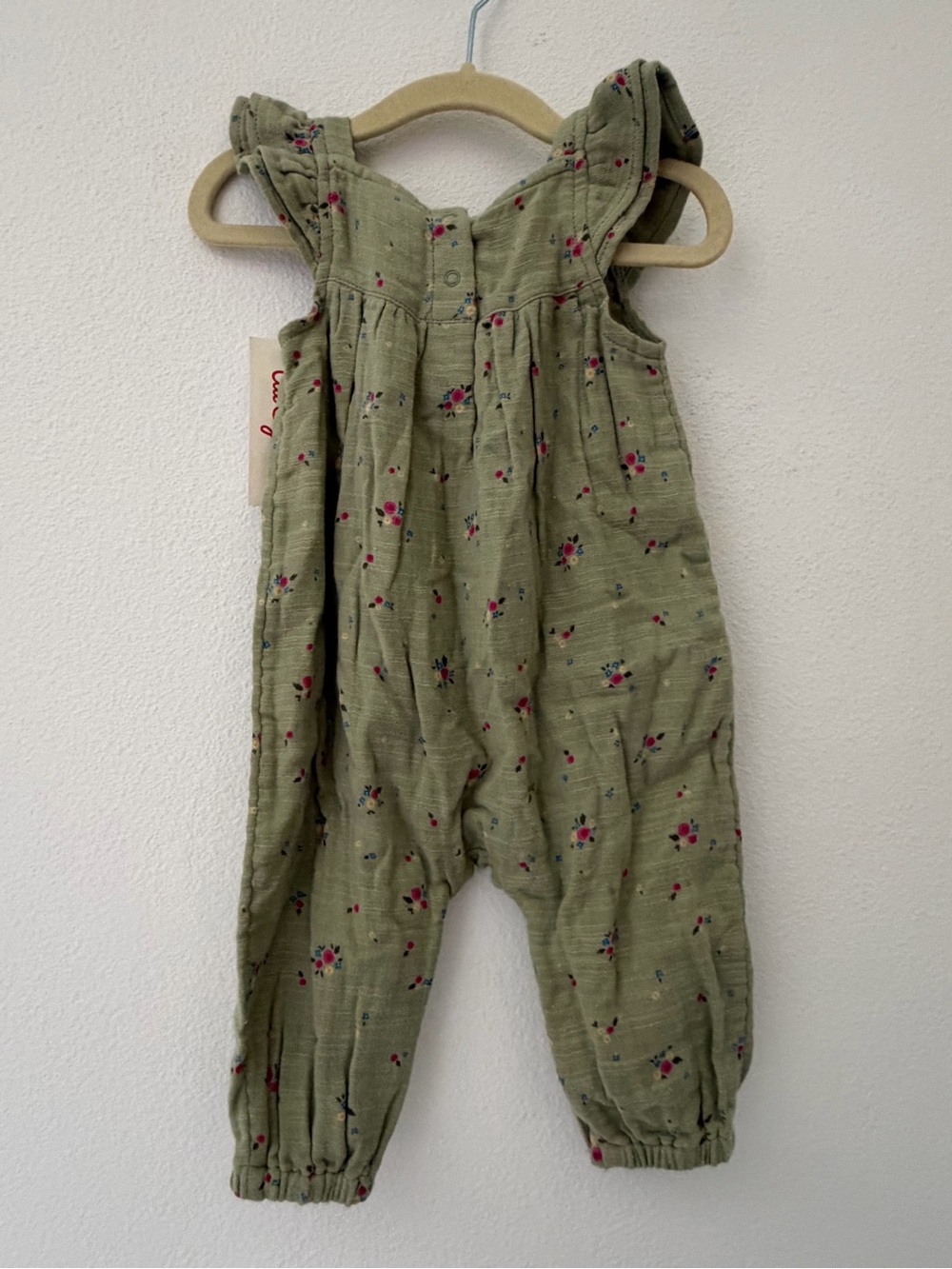 CAT & JACK Baby Floral Romper Pantsuit- Size 6-9months
